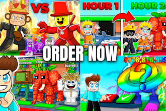 do 3d roblox gfx thumbnail maker for youtube, or anime thumbnail creator