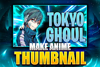 do 3d roblox gfx thumbnail maker for youtube, or anime thumbnail creator
