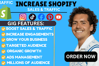 promote shopify store, sales funnel, shopify sales and ecommerce marketing