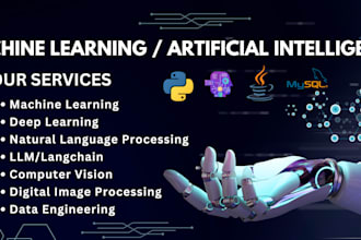 do ai, ml, nlp, llm, dip, ai chatbot and computer vision  tasks