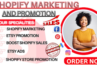 shopify ads, shopify promotion, etsy promotion to boost shopify sales