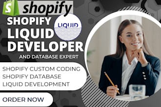shopify liquid developer shopify custom coding shopify database shopify expert