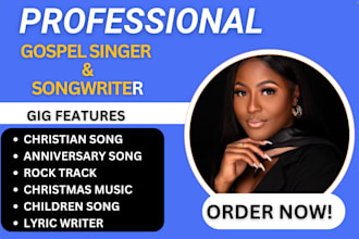be your female songwriter for christian children  song and kids song