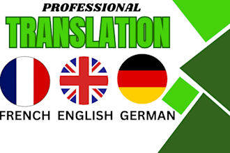be your professional book translator from german to french and english to french