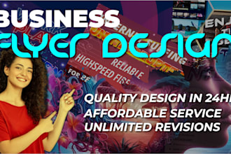 design eye catching flyers for your business or event