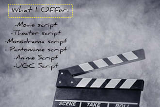 write a short movie script, anime movie script