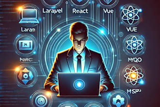 be your expert full stack developer in laravel, react, and vue