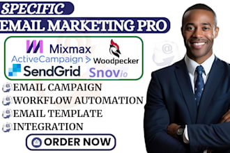 setup woodpecker mixmax snov io pardot sendgrid active campaign zoho campaigns