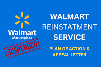 write appeal for walmart account suspension and account reinstatement