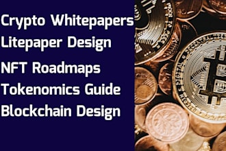 design professional crypto whitepapers litepapers and roadmaps market listing