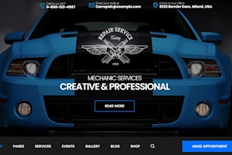 car rental, car dealer, auto workshop, auto detailing, auto repair, car website