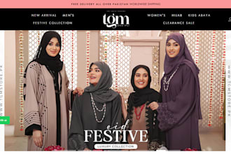 build elegant islamic website abaya shopify store kaftan abaya hijab store