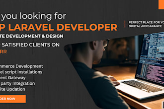 be your php laravel developer for website development