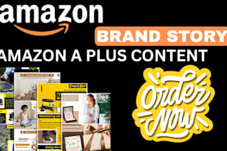 design stunning amazon a plus content, amazon ebc, and amazon brand story
