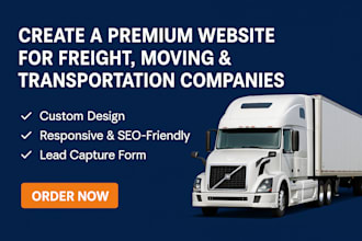 design logistics website trucking website dispatch  freight transport website
