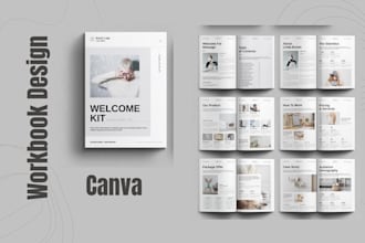 design canva ebook, worksheet, journal, planner, checklist, lead magnet, ebook