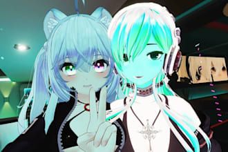 create custom vrchat avatar rig anime 3d model furry vrc avatar 3d vtuber avatar
