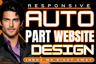 design responsive auto part shopify store automotive store auto part website