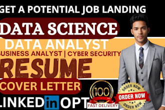 write a data analyst, cybersecurity resume, data science resume