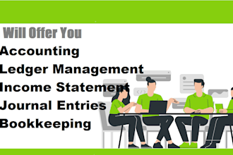 manage your accounting matters like journal journal income statements and ledger