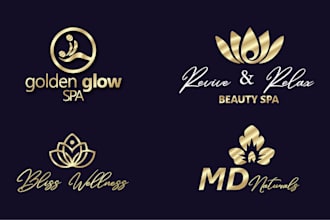 design modern luxury minimalist spa beauty therapy skincare beauty sport logo