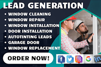generate window cleaning window installation window repair garage door leads ads