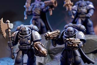do professional 3d miniature modeling and sculpting for high quality 3d printing