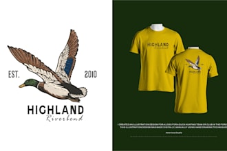 make hunting t shirt design in vintage style