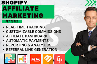 set up shopify affiliate marketing uppromote bixgrow goaffpro recomsale referrly