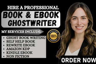 be 50k ebook ghostwriter, ghost book writer, rewrite, non fiction, amazon kdp