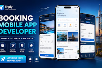 develop hotel booking travel booking and flight booking app