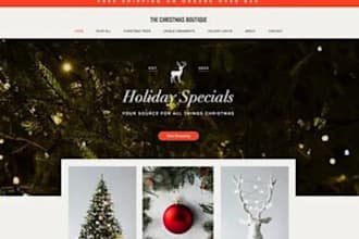 christmas ecommerce website lightning website holiday store discount store