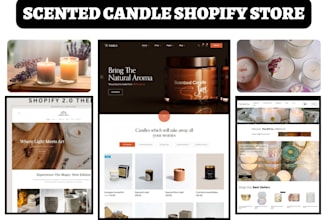 design profitable candle shopify store candle website candle dropshipping