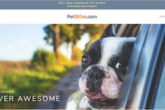 design pet shopify store pet website pet store grooming website pet care website