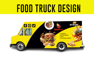design professional vehicle wrap, van, truck trailer, bus, racing car wrap