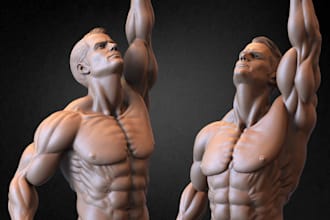 sculpt 3d model, warhammer, miniature, tabletop game, dnd, toys for 3d printing