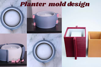 create a custom silicone mold for candles, concrete planters, or plaster décor