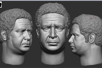 realistic 3d head 3d bust 3d digital face 3d full body model for 3d printing