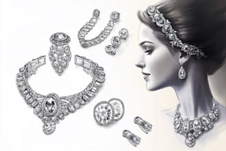 design jewelry hand sketches for you