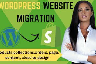 move, clone shopify or migrate wordpress to shopify website design