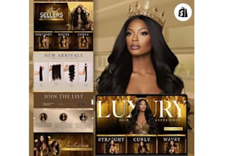 design hair extension website, hair extension shopify , spa or salon website