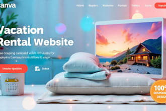 design vacation rental website airbnb booking site travel property listing