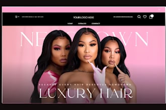 hair extension store hair website hair extension shopify store beauty website