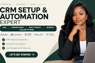 setup cinc propertybase follow up boss crm ixact contact bitrix24 automation va