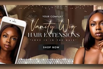 design hair extension website, hair extension store, shopify website