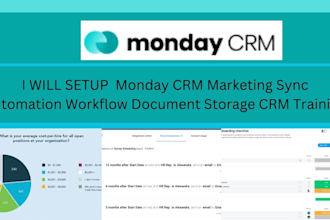 setup mondaycrm marketing sync automation workflow document storage CRM training