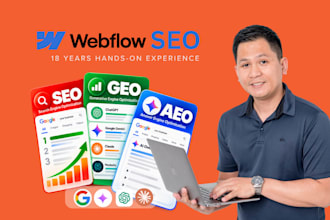 optimize your webflow website for SEO, GEO, and aeo