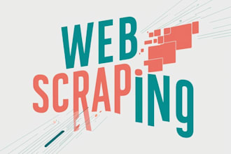 scrape the web and process data