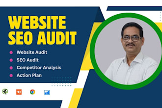do website SEO audit with competitor analysis and action plan