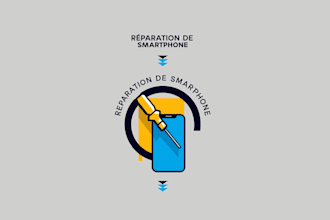make icon glamorous mobile repair logo